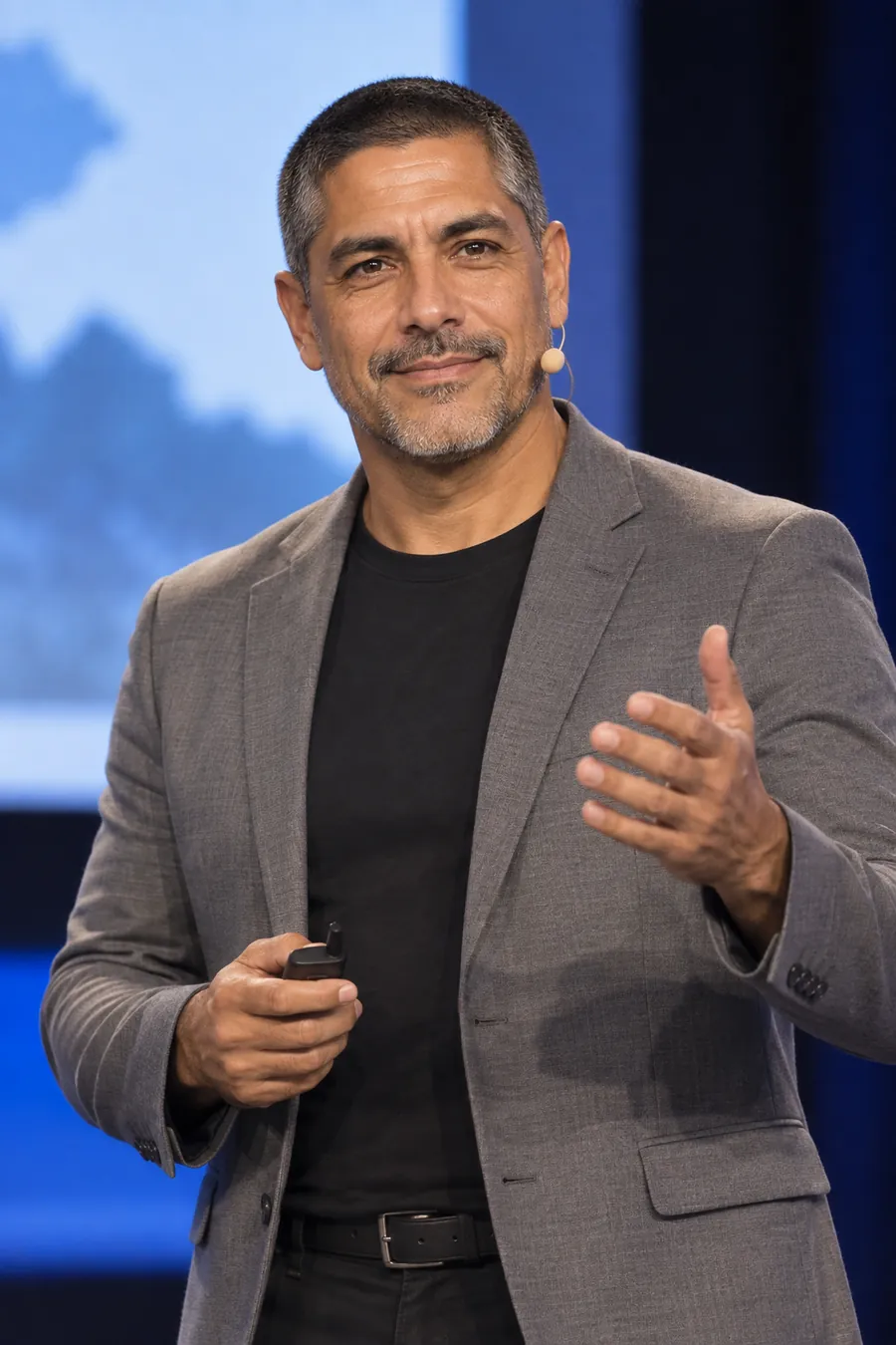Richard speaking on a keynote stage